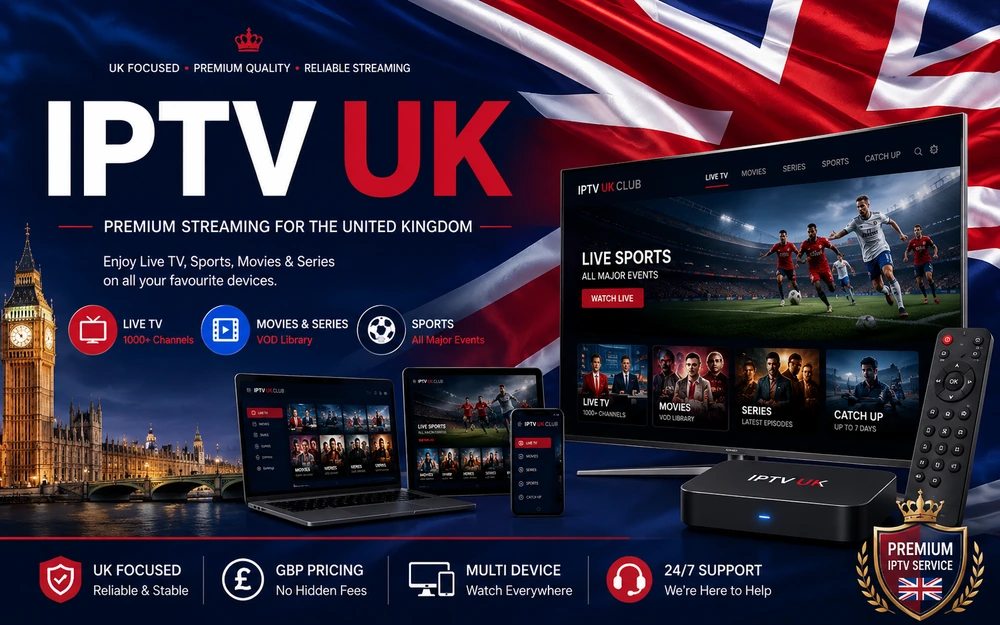 IPTV UK streaming on compatible devices