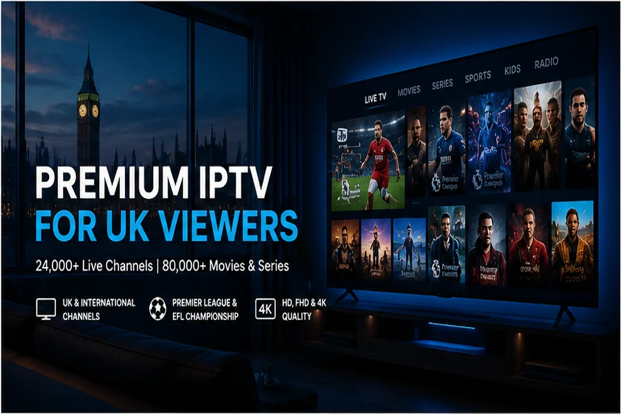IPTV UK streaming on Smart TV and compatible devices